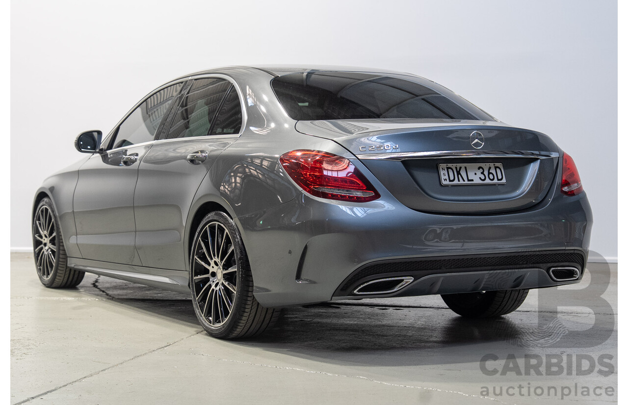 11/2016 Mercedes-Benz C250d 205 MY16 4d Sedan Selenite Grey Turbo Diesel 2.1L