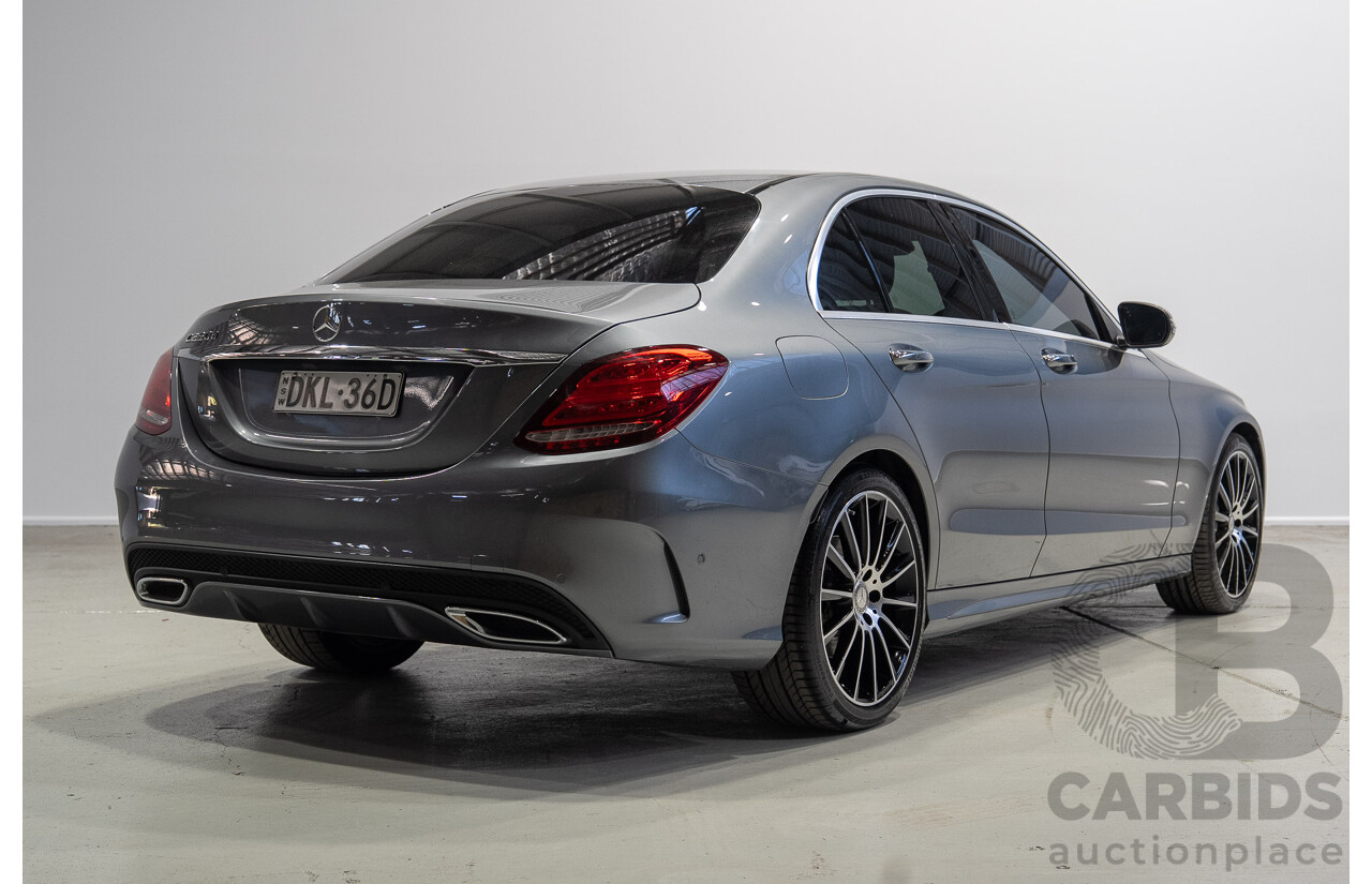 11/2016 Mercedes-Benz C250d 205 MY16 4d Sedan Selenite Grey Turbo Diesel 2.1L