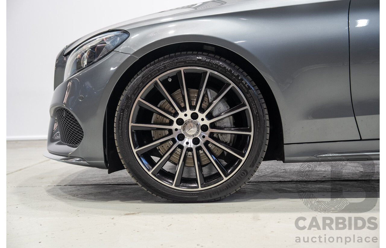 11/2016 Mercedes-Benz C250d 205 MY16 4d Sedan Selenite Grey Turbo Diesel 2.1L
