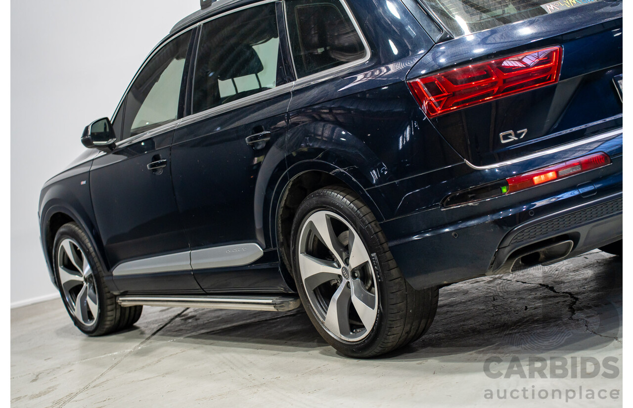 11/2015 Audi Q7 3.0 TDI Quattro (AWD) 4M 4d Wagon Black Turbo Diesel 3.0L - 7 Seater