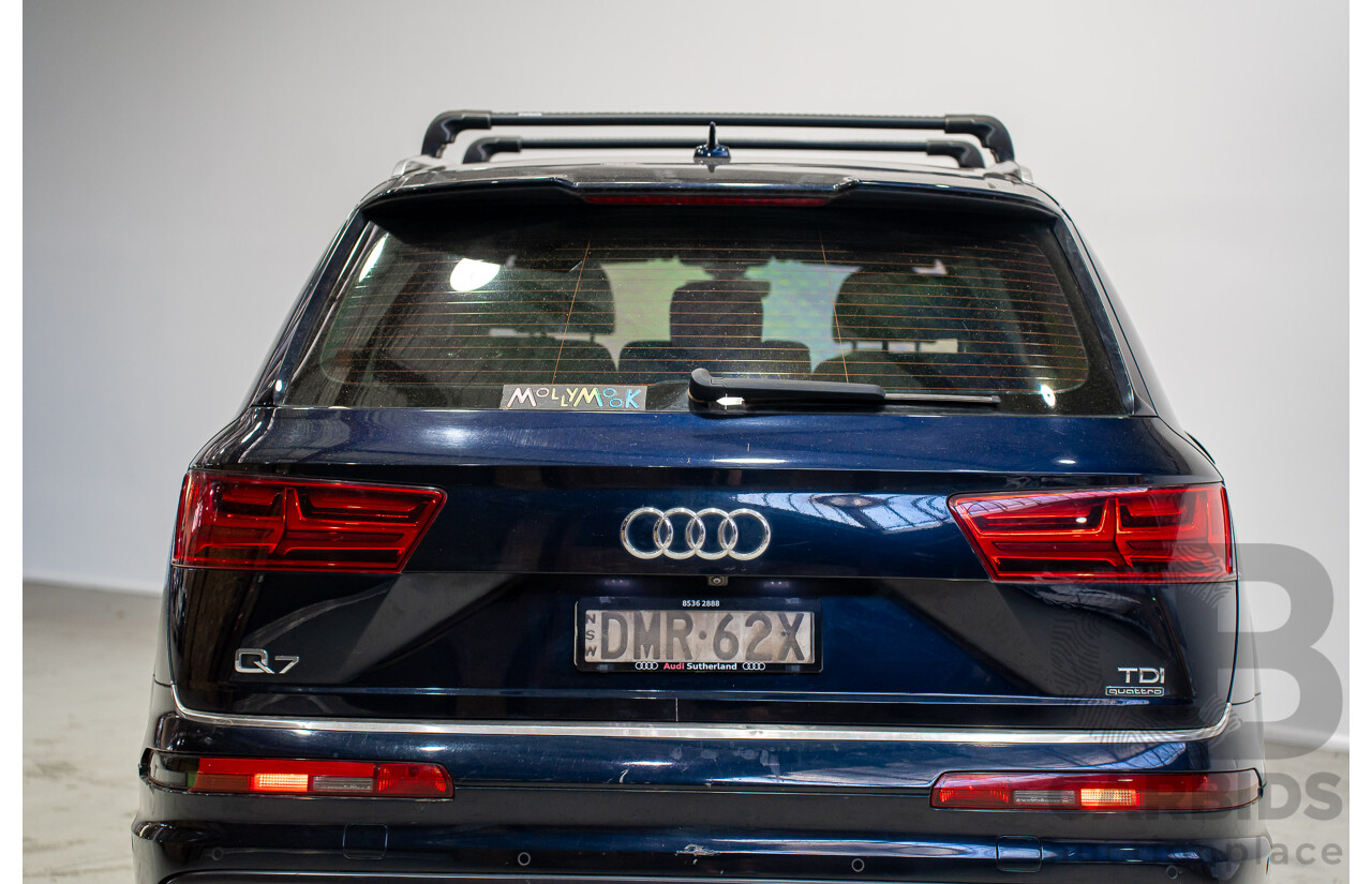 11/2015 Audi Q7 3.0 TDI Quattro (AWD) 4M 4d Wagon Black Turbo Diesel 3.0L - 7 Seater