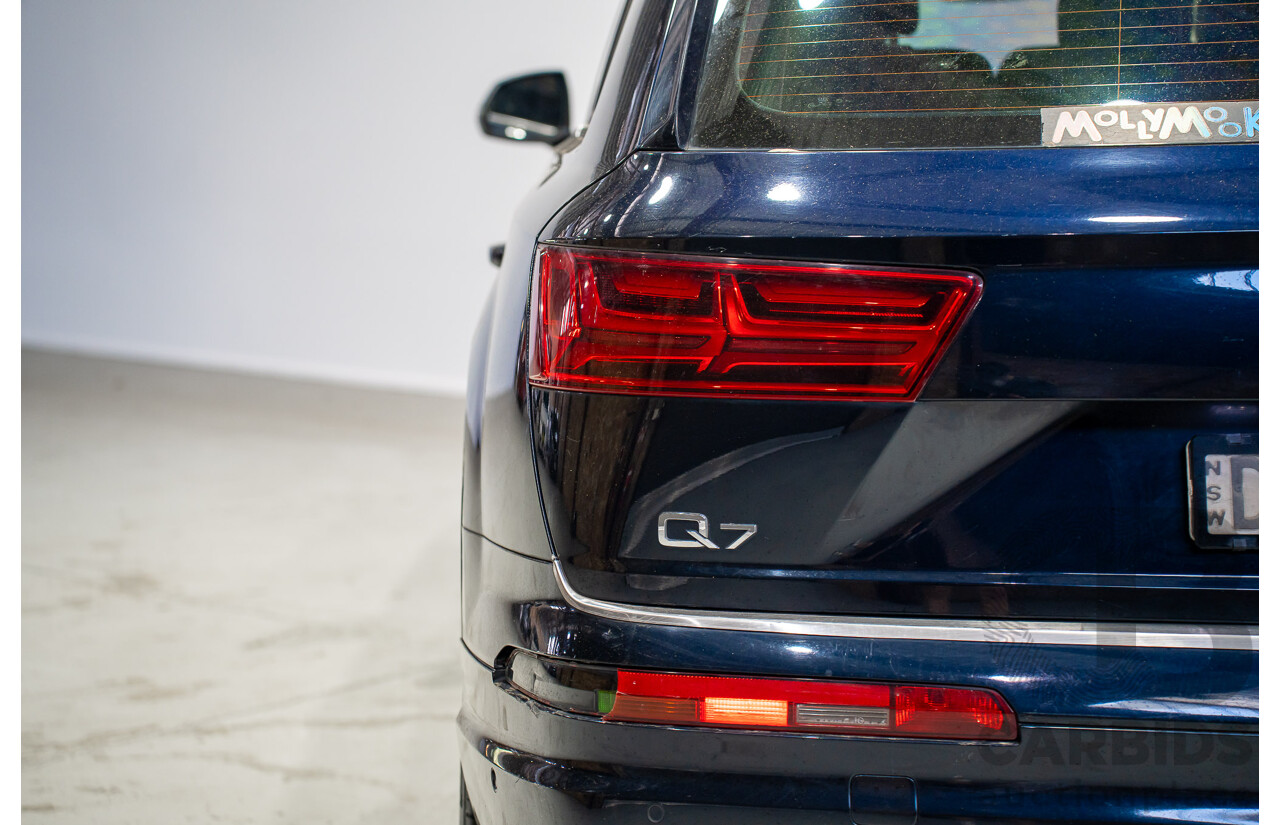 11/2015 Audi Q7 3.0 TDI Quattro (AWD) 4M 4d Wagon Black Turbo Diesel 3.0L - 7 Seater