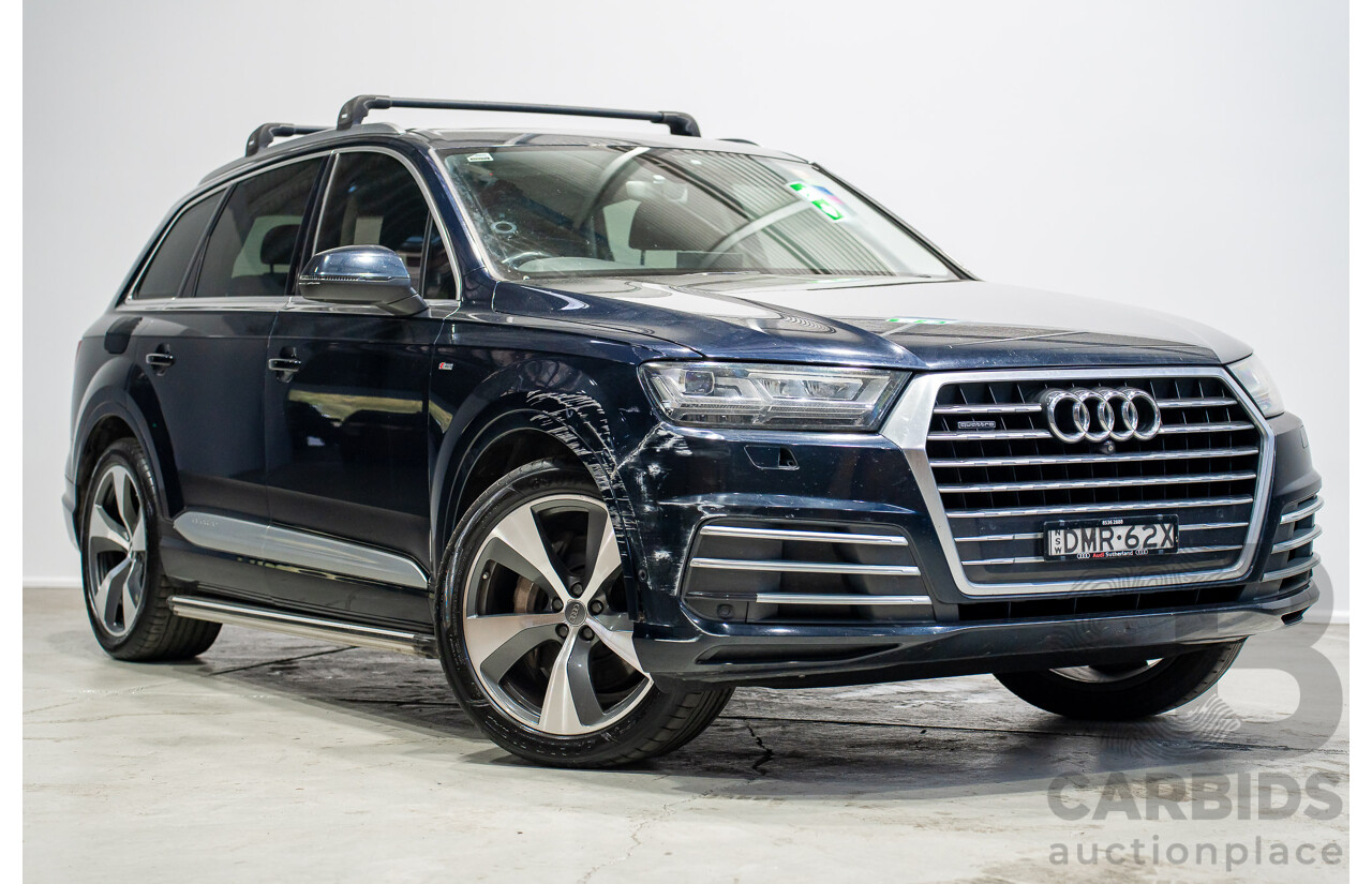 11/2015 Audi Q7 3.0 TDI Quattro (AWD) 4M 4d Wagon Black Turbo Diesel 3.0L - 7 Seater