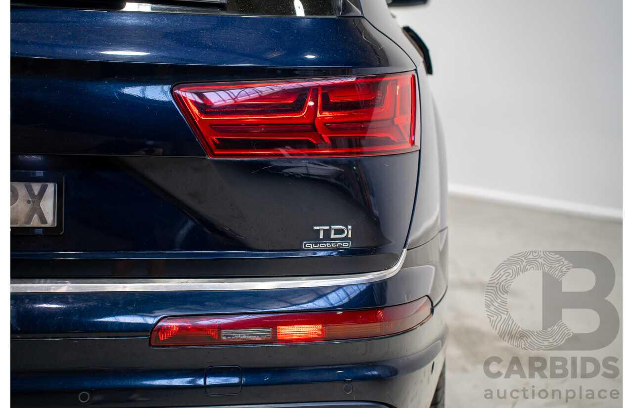 11/2015 Audi Q7 3.0 TDI Quattro (AWD) 4M 4d Wagon Black Turbo Diesel 3.0L - 7 Seater