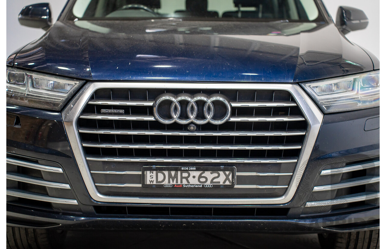 11/2015 Audi Q7 3.0 TDI Quattro (AWD) 4M 4d Wagon Black Turbo Diesel 3.0L - 7 Seater