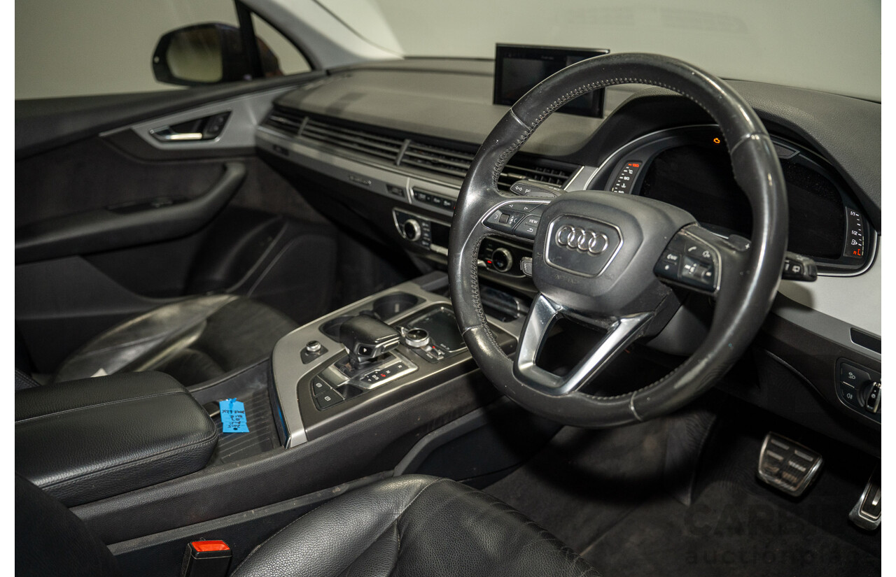 11/2015 Audi Q7 3.0 TDI Quattro (AWD) 4M 4d Wagon Black Turbo Diesel 3.0L - 7 Seater