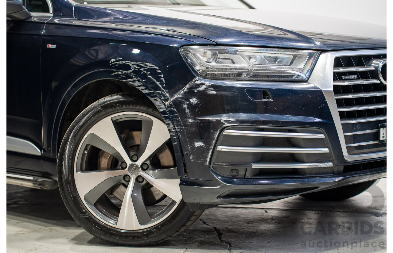 11/2015 Audi Q7 3.0 TDI Quattro (AWD) 4M 4d Wagon Black Turbo Diesel 3.0L - 7 Seater