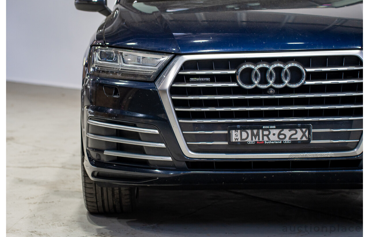 11/2015 Audi Q7 3.0 TDI Quattro (AWD) 4M 4d Wagon Black Turbo Diesel 3.0L - 7 Seater