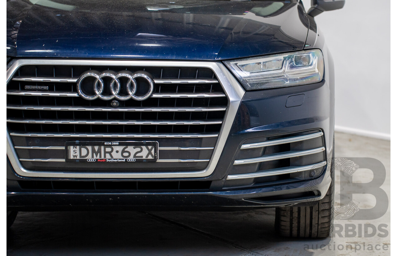 11/2015 Audi Q7 3.0 TDI Quattro (AWD) 4M 4d Wagon Black Turbo Diesel 3.0L - 7 Seater