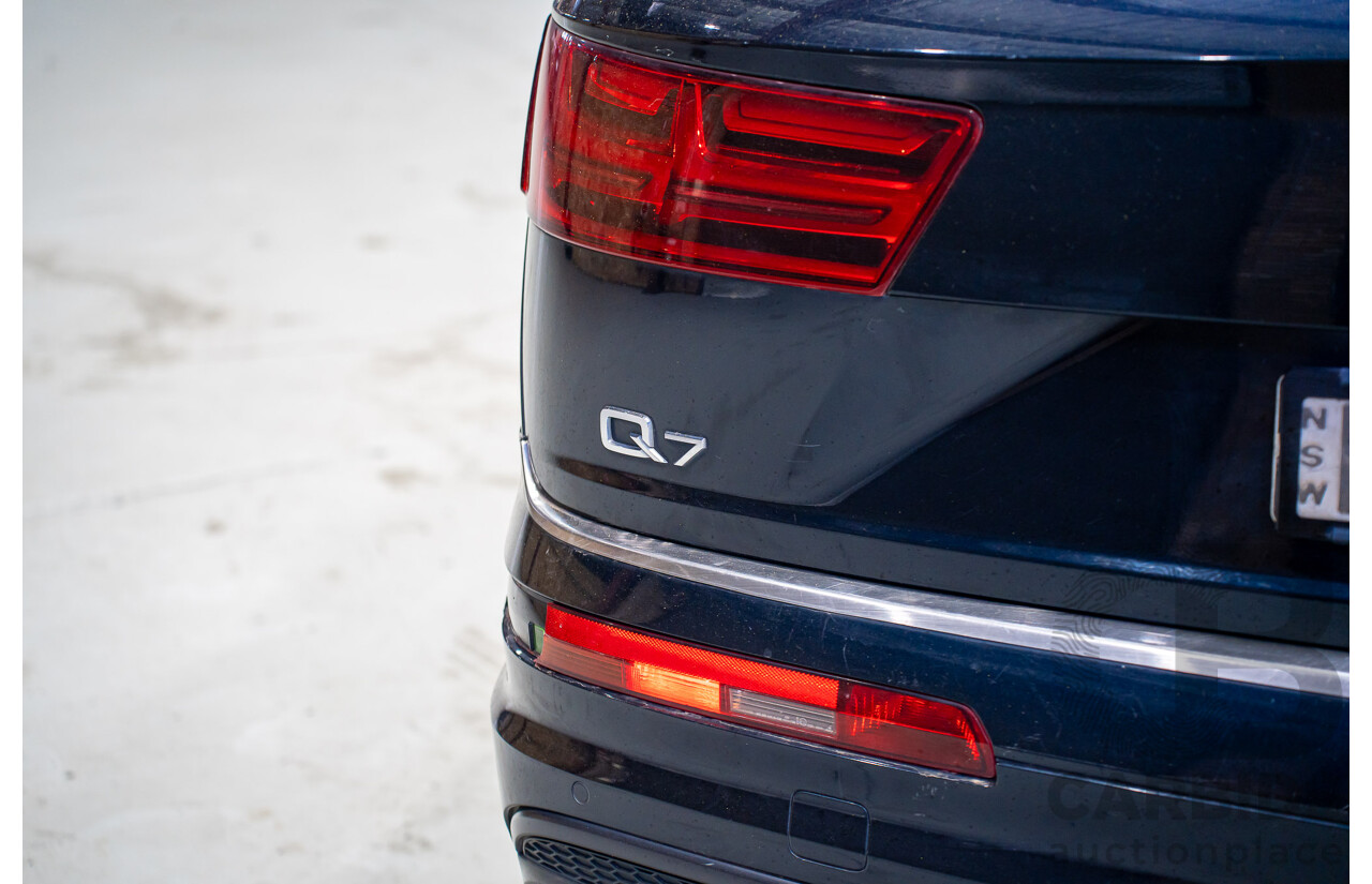11/2015 Audi Q7 3.0 TDI Quattro (AWD) 4M 4d Wagon Black Turbo Diesel 3.0L - 7 Seater