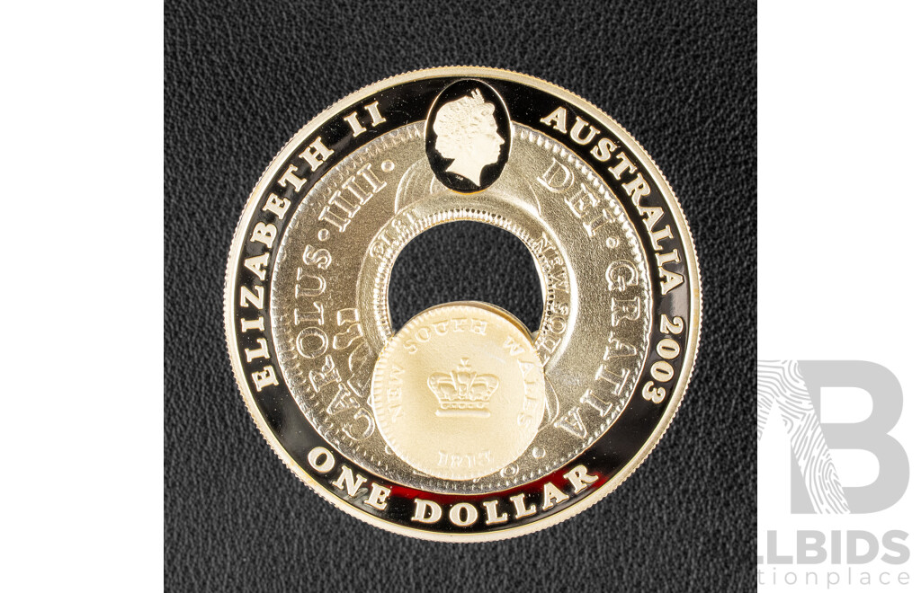 Australian RAM 2003 Silver Holey Dollar and Dump Coin .999