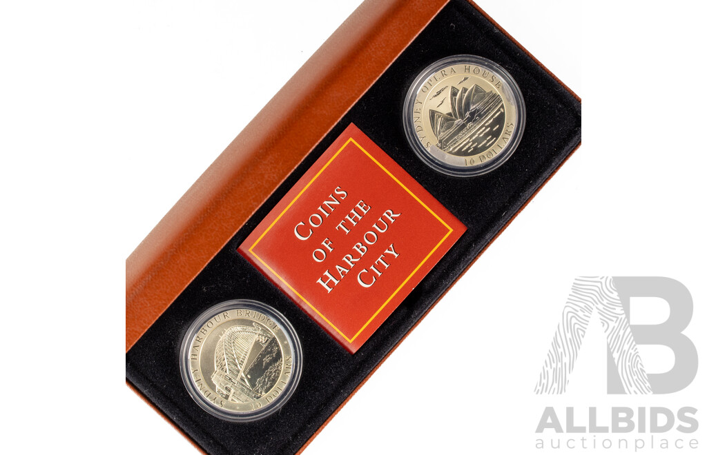 Australian RAM 1997 Silver Ten Dollar Coins of the Harbour City .999