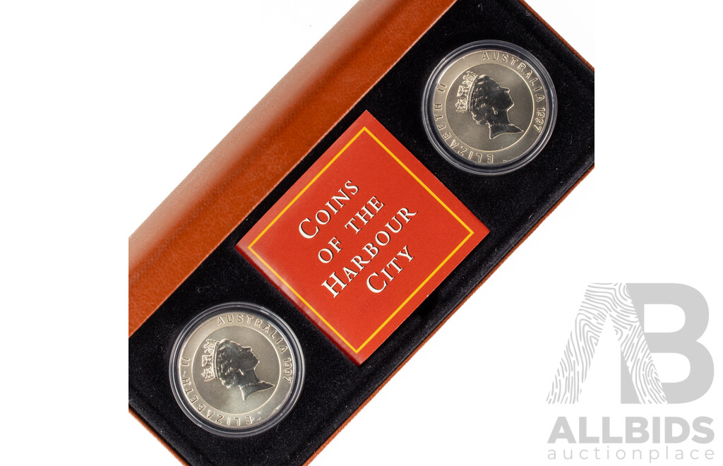 Australian RAM 1997 Silver Ten Dollar Coins of the Harbour City .999