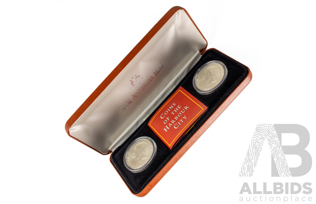 Australian RAM 1997 Silver Ten Dollar Coins of the Harbour City .999
