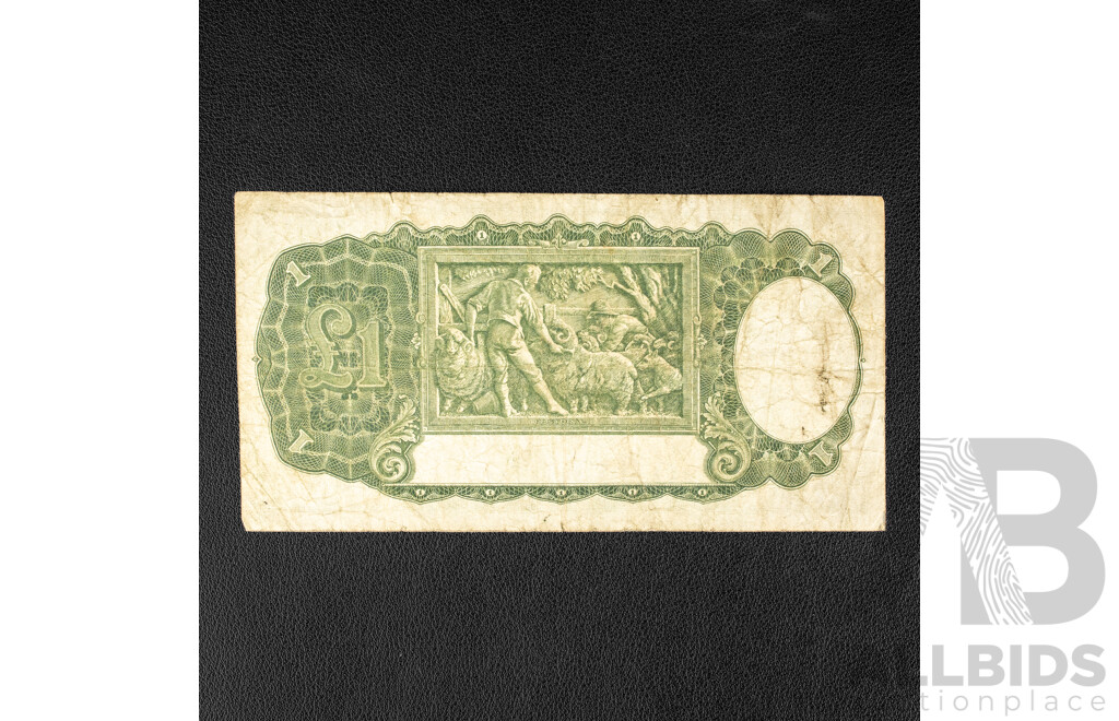 Australian 1949 One Pound Note, R31 Coombs/Watt I58 913581