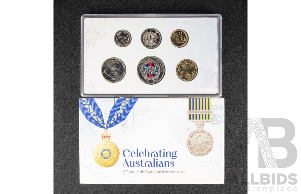 Australian RAM 2025 Six UNC Coin Set, Celebrating Australians, Fifty Years of the Australian Honours System
