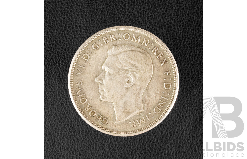 Australian 1937 KGVI Silver Crown .925