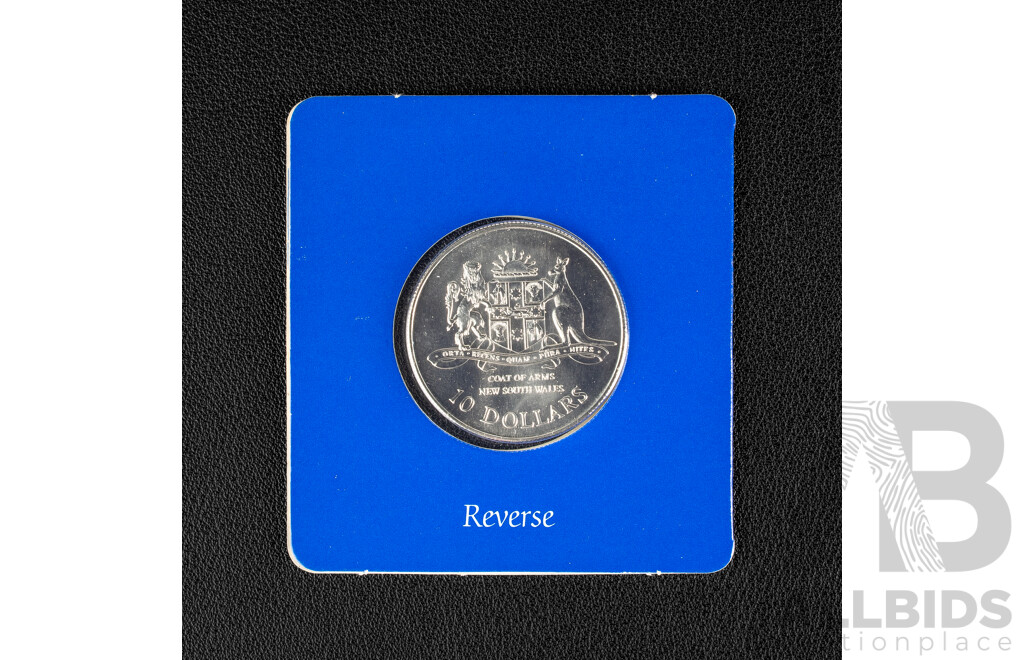 Australian RAM 1987 Silver Ten Dollar Coin, State Series, New South Wales .925