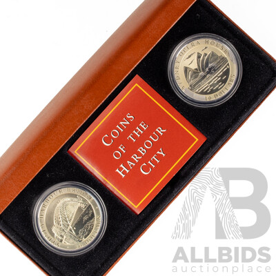 Australian RAM 1997 Silver Ten Dollar Coins of the Harbour City .999