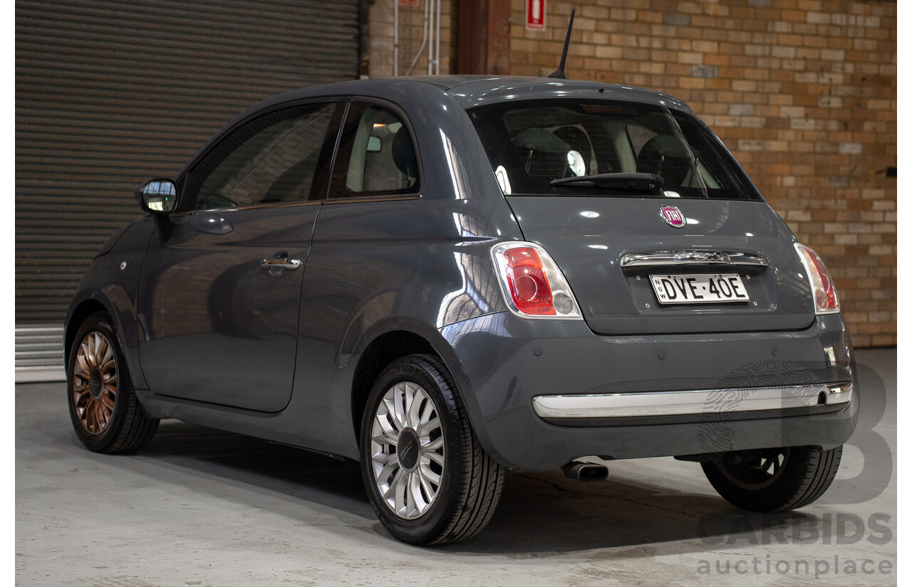 04/2015 Fiat 500 Lounge MY14 3d Hatchback Grey Turbo 0.9L