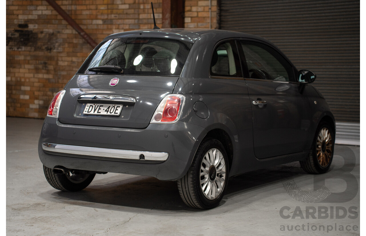 04/2015 Fiat 500 Lounge MY14 3d Hatchback Grey Turbo 0.9L