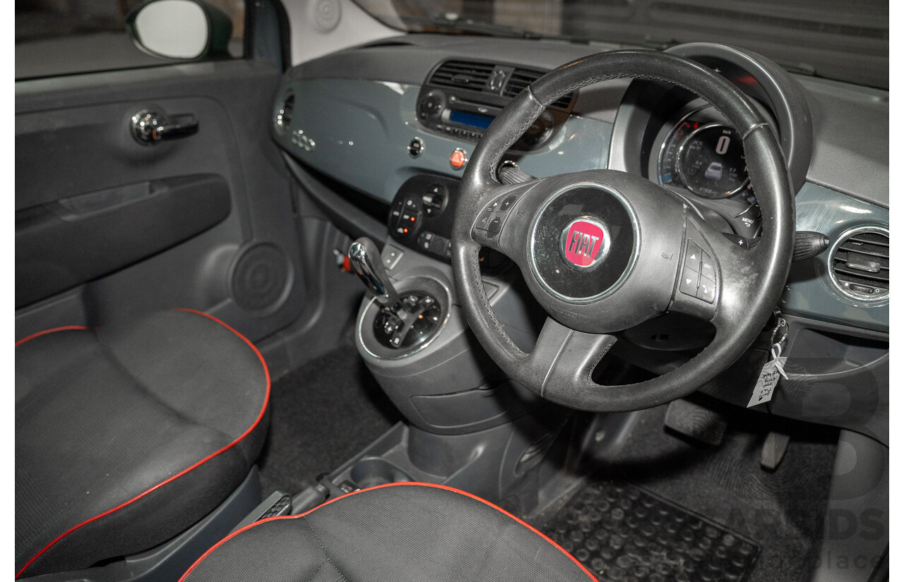 04/2015 Fiat 500 Lounge MY14 3d Hatchback Grey Turbo 0.9L