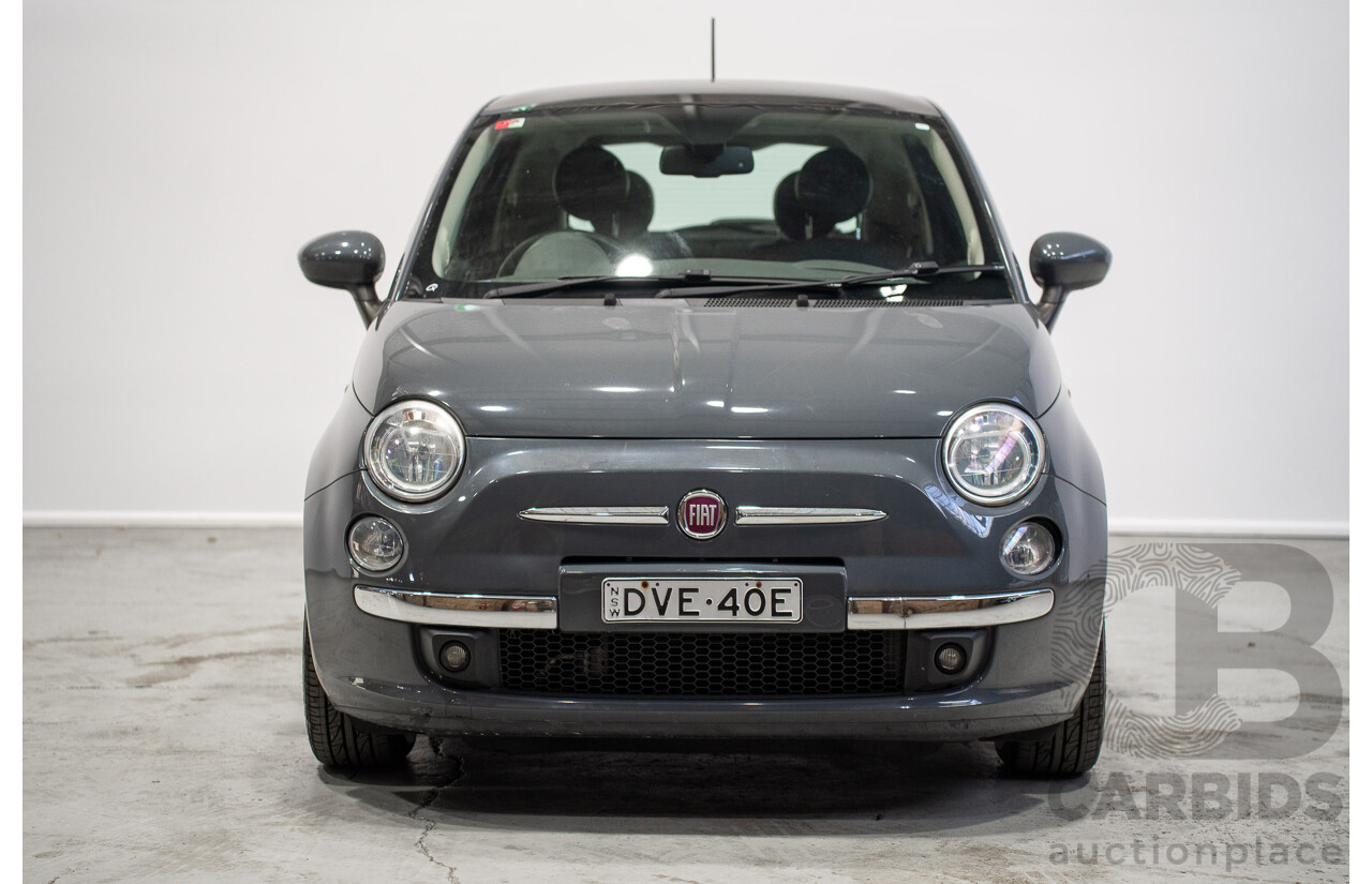 04/2015 Fiat 500 Lounge MY14 3d Hatchback Grey Turbo 0.9L