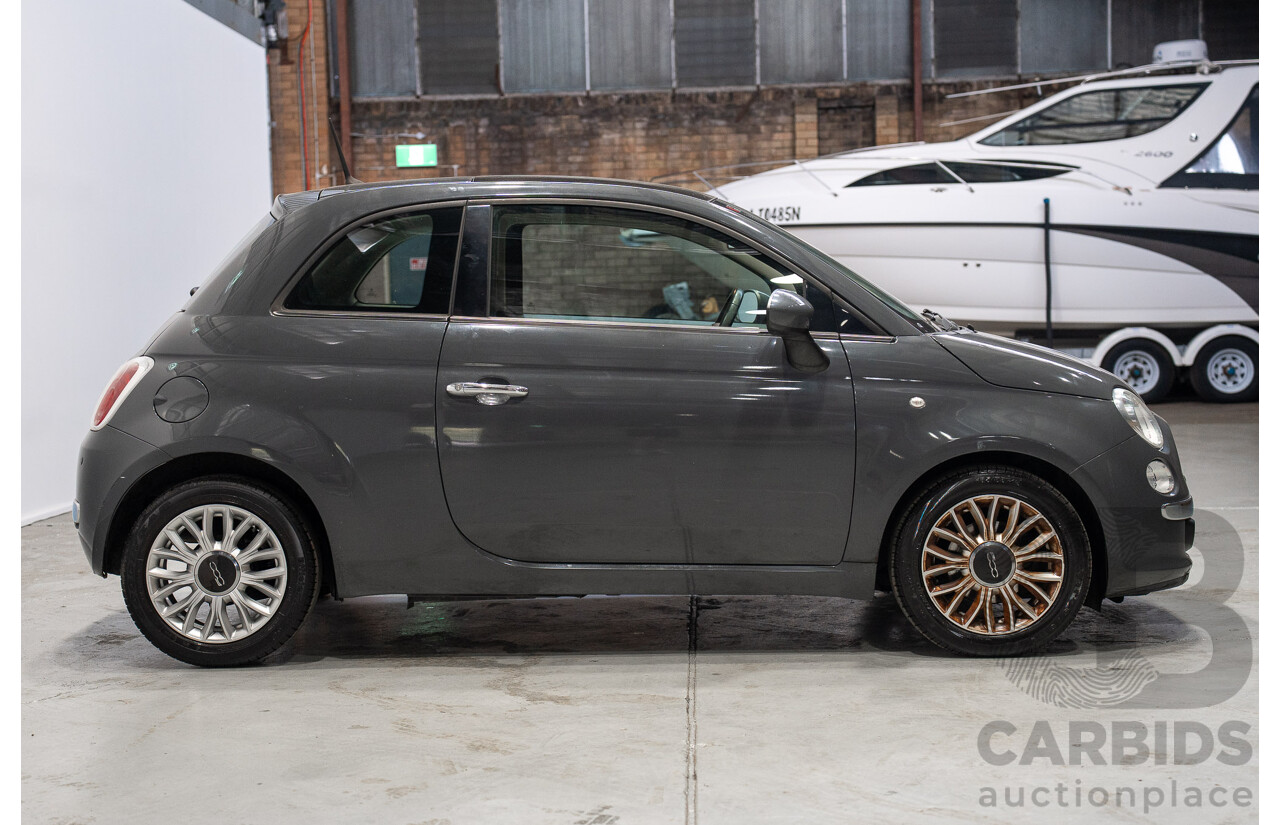 04/2015 Fiat 500 Lounge MY14 3d Hatchback Grey Turbo 0.9L