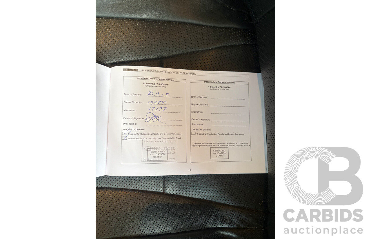 02/2014 Hyundai I30 Trophy GD MY14 5d Hatchback Blue 1.8L