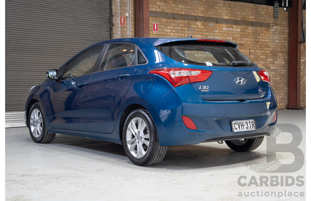 02/2014 Hyundai I30 Trophy GD MY14 5d Hatchback Blue 1.8L