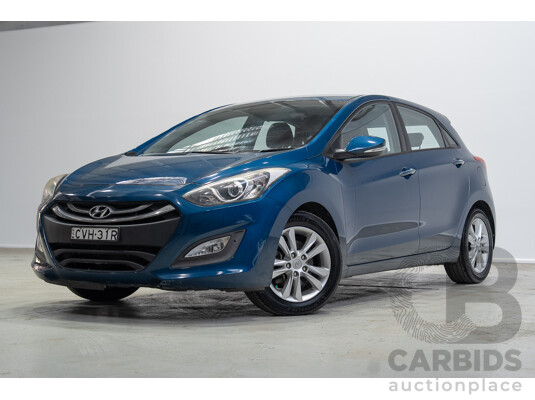 02/2014 Hyundai I30 Trophy GD MY14 5d Hatchback Blue 1.8L