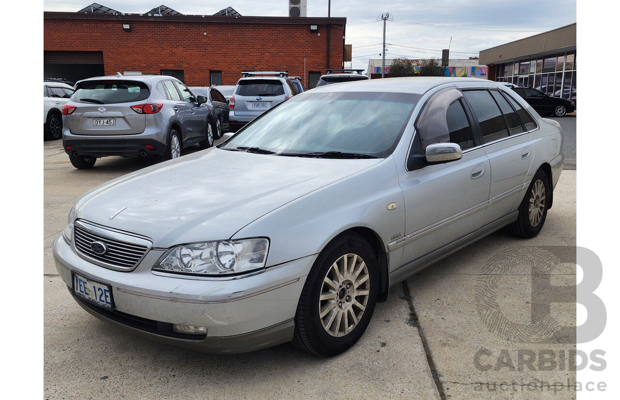07/2005 Ford Fairlane GHIA BA 4d Sedan Silver 4.0L