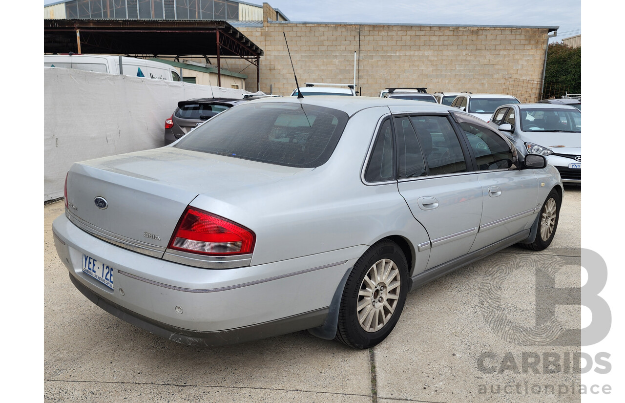 07/2005 Ford Fairlane GHIA BA 4d Sedan Silver 4.0L