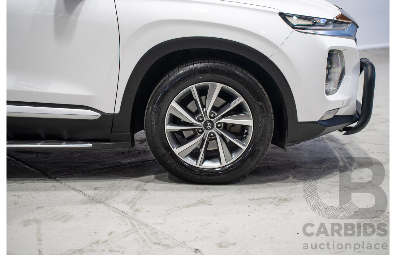 01/2020 Hyundai Santa Fe Elite CRDi (AWD) TM.2 MY20 4d Wagon White 2.2L
