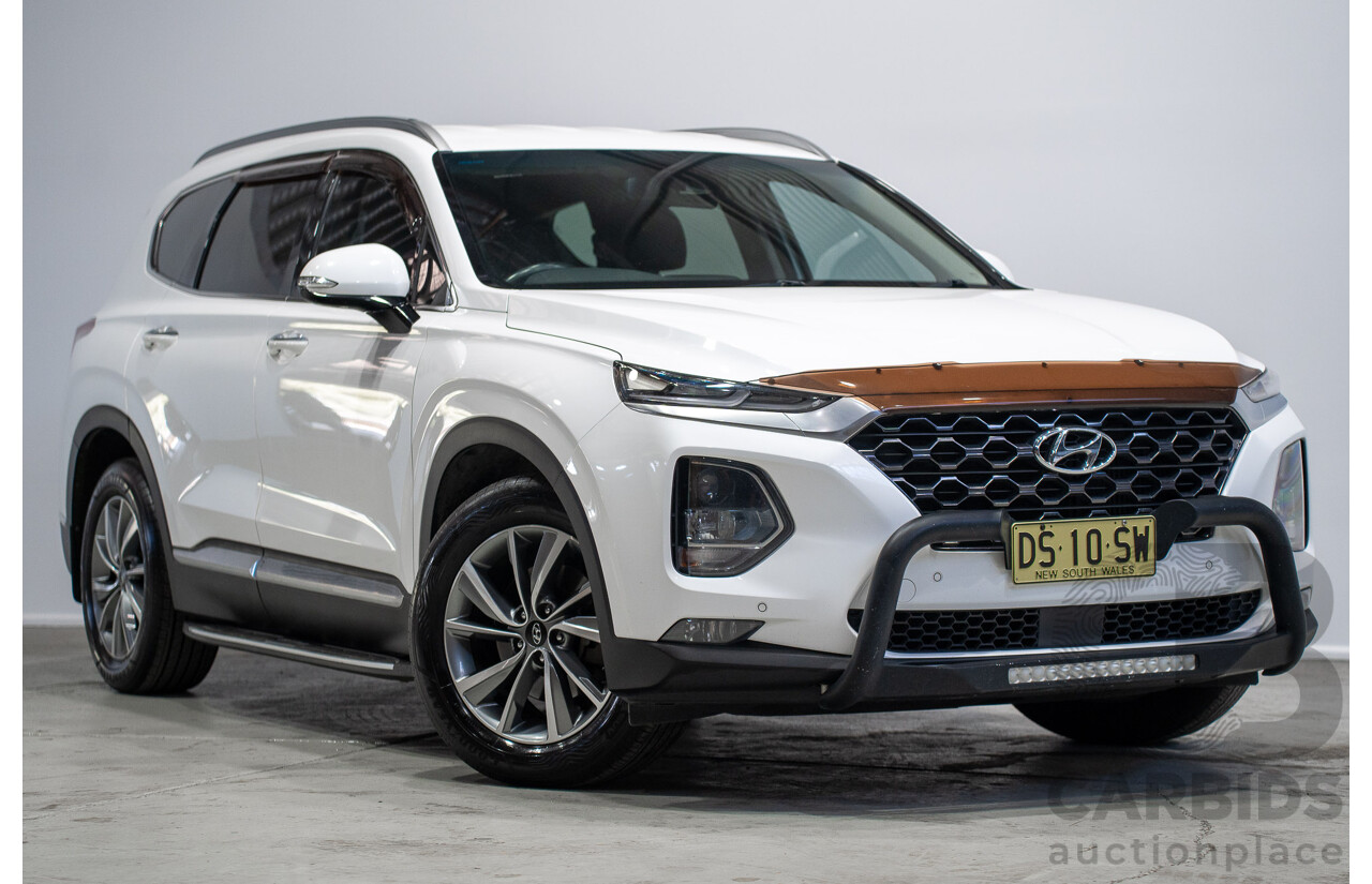01/2020 Hyundai Santa Fe Elite CRDi (AWD) TM.2 MY20 4d Wagon White 2.2L
