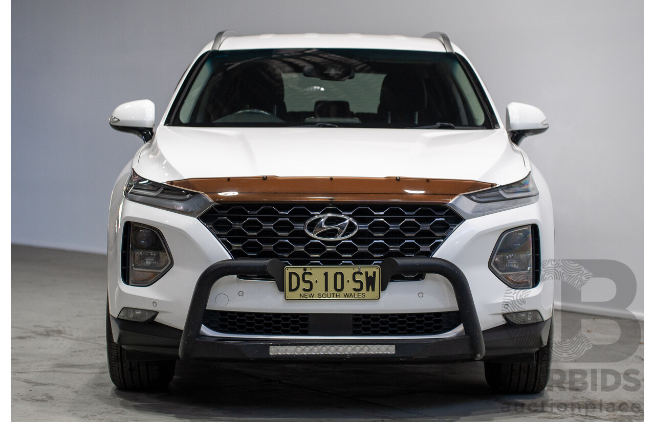01/2020 Hyundai Santa Fe Elite CRDi (AWD) TM.2 MY20 4d Wagon White 2.2L