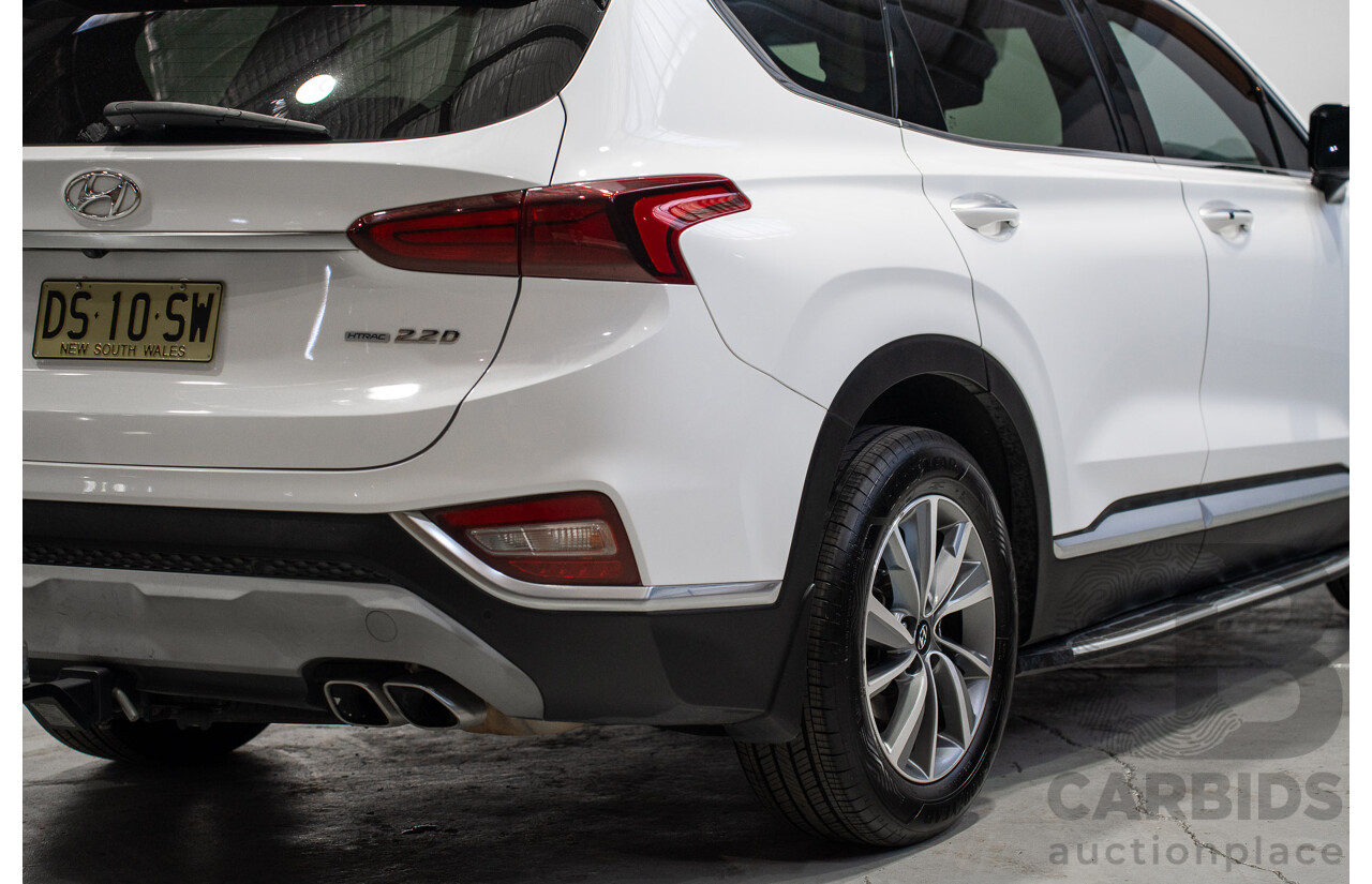 01/2020 Hyundai Santa Fe Elite CRDi (AWD) TM.2 MY20 4d Wagon White 2.2L