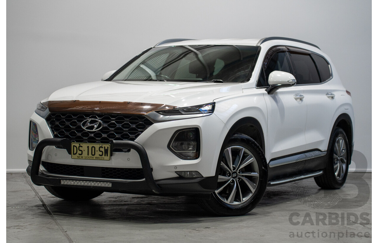 01/2020 Hyundai Santa Fe Elite CRDi (AWD) TM.2 MY20 4d Wagon White 2.2L