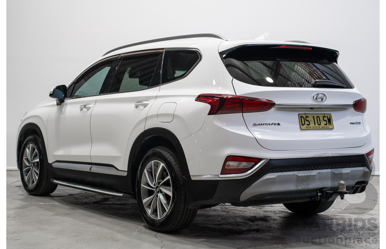 01/2020 Hyundai Santa Fe Elite CRDi (AWD) TM.2 MY20 4d Wagon White 2.2L