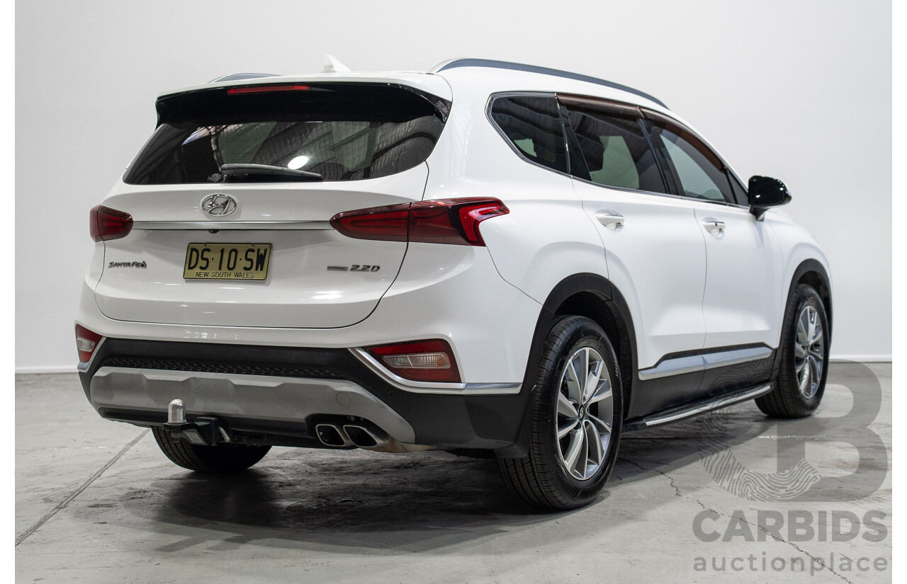 01/2020 Hyundai Santa Fe Elite CRDi (AWD) TM.2 MY20 4d Wagon White 2.2L