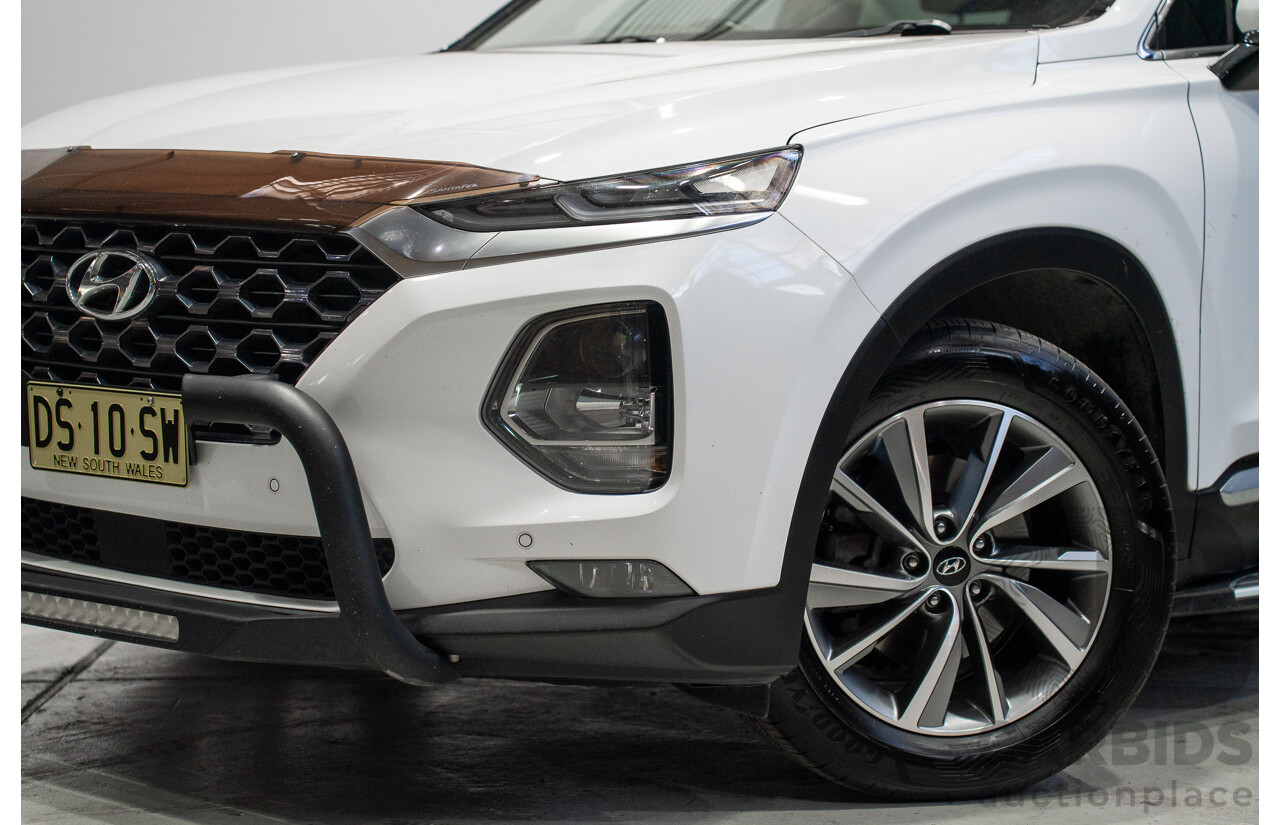 01/2020 Hyundai Santa Fe Elite CRDi (AWD) TM.2 MY20 4d Wagon White 2.2L