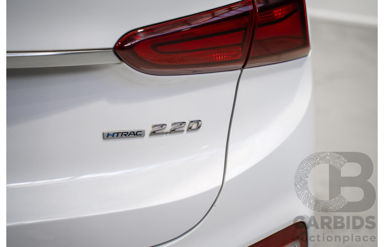 01/2020 Hyundai Santa Fe Elite CRDi (AWD) TM.2 MY20 4d Wagon White 2.2L