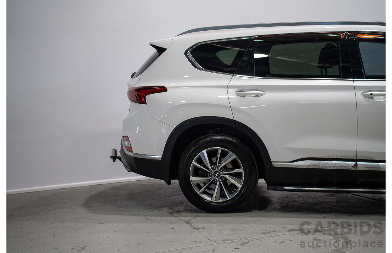 01/2020 Hyundai Santa Fe Elite CRDi (AWD) TM.2 MY20 4d Wagon White 2.2L