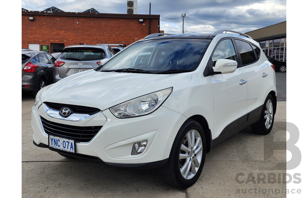 01/2012 Hyundai Ix35 Highlander (awd) LM MY11 4d Wagon White 2.0L