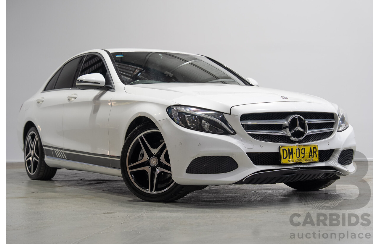 08/2016 Mercedes-Benz C200 (RWD) 205 MY16 4d Sedan White Turbo 2.0L