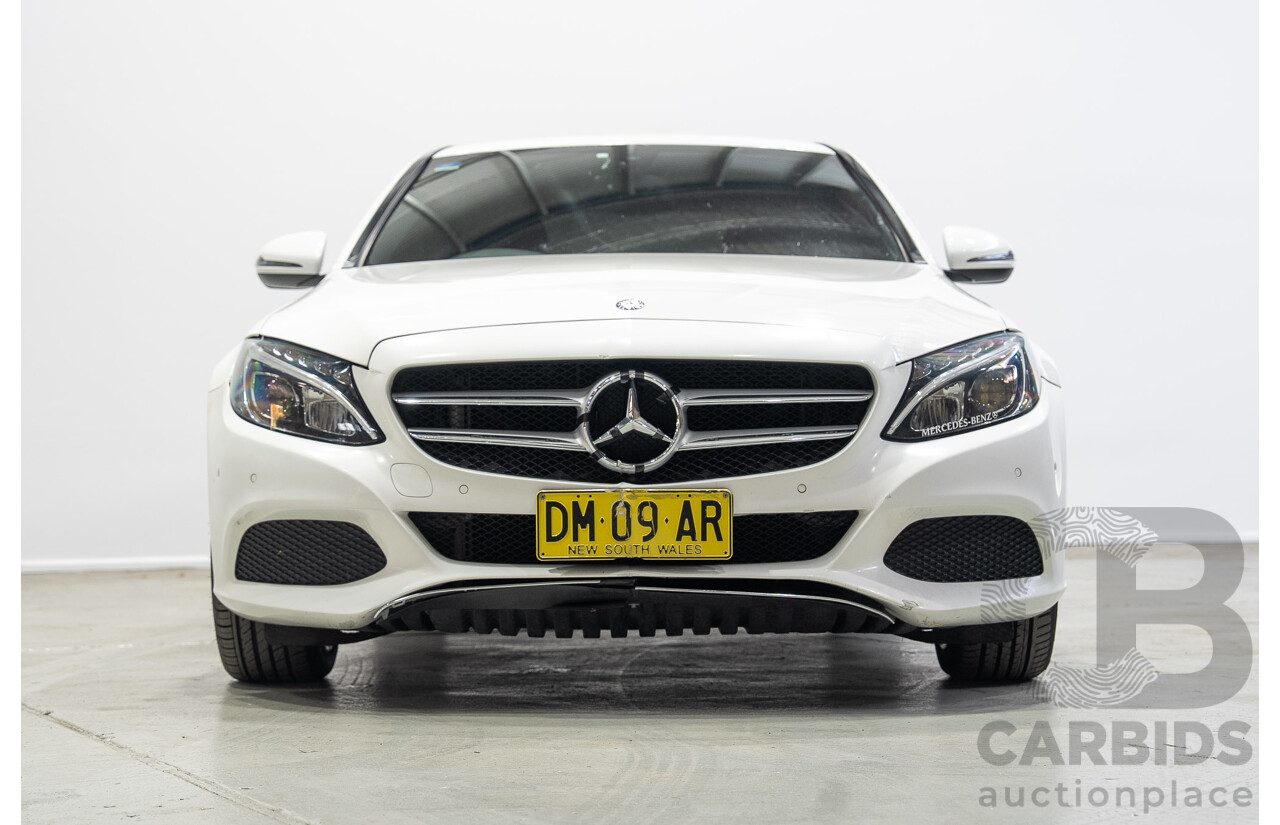 08/2016 Mercedes-Benz C200 (RWD) 205 MY16 4d Sedan White Turbo 2.0L
