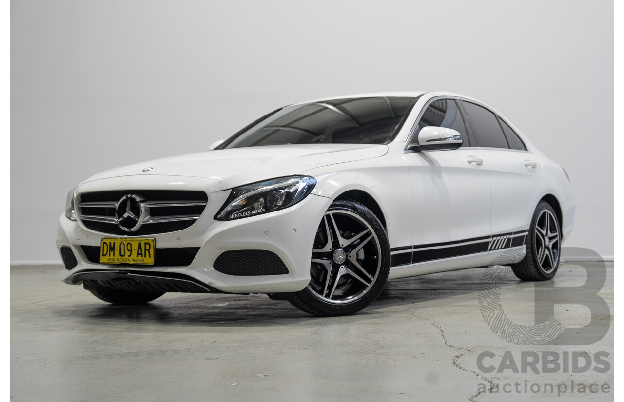 08/2016 Mercedes-Benz C200 (RWD) 205 MY16 4d Sedan White Turbo 2.0L