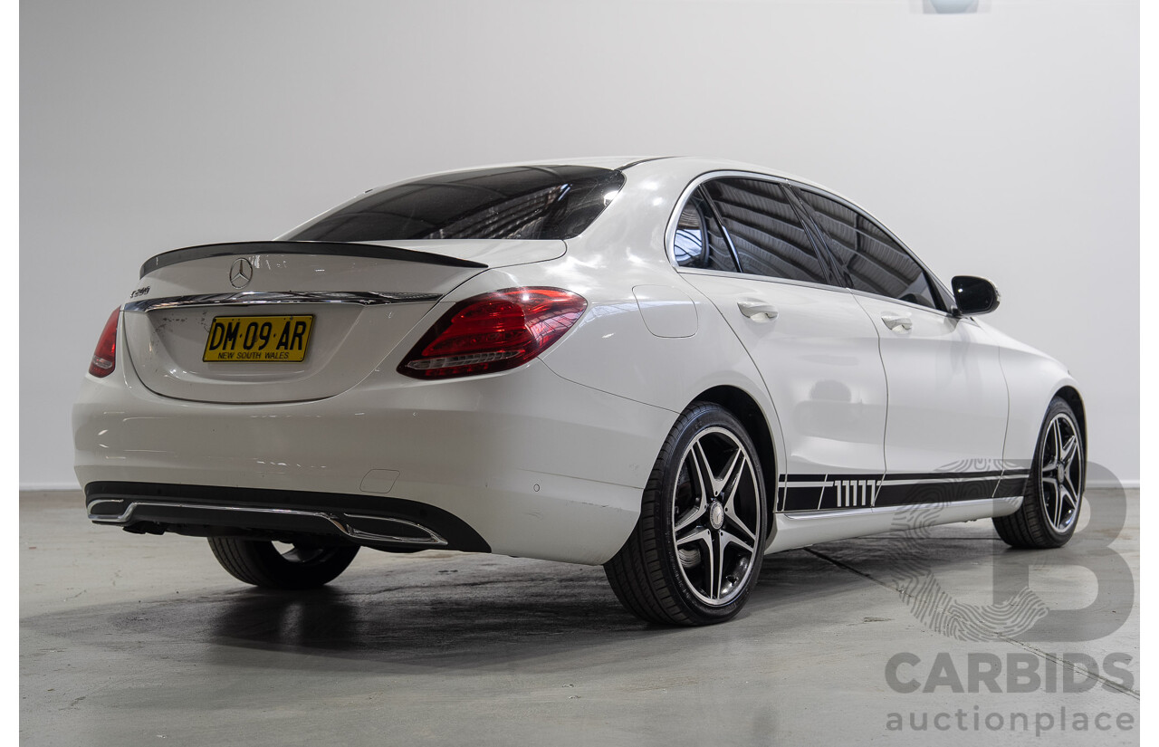 08/2016 Mercedes-Benz C200 (RWD) 205 MY16 4d Sedan White Turbo 2.0L