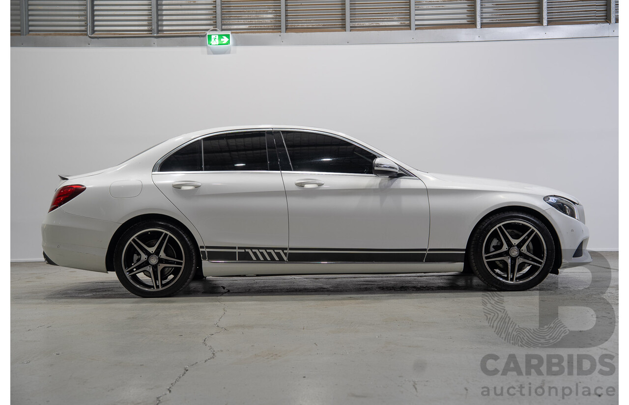 08/2016 Mercedes-Benz C200 (RWD) 205 MY16 4d Sedan White Turbo 2.0L