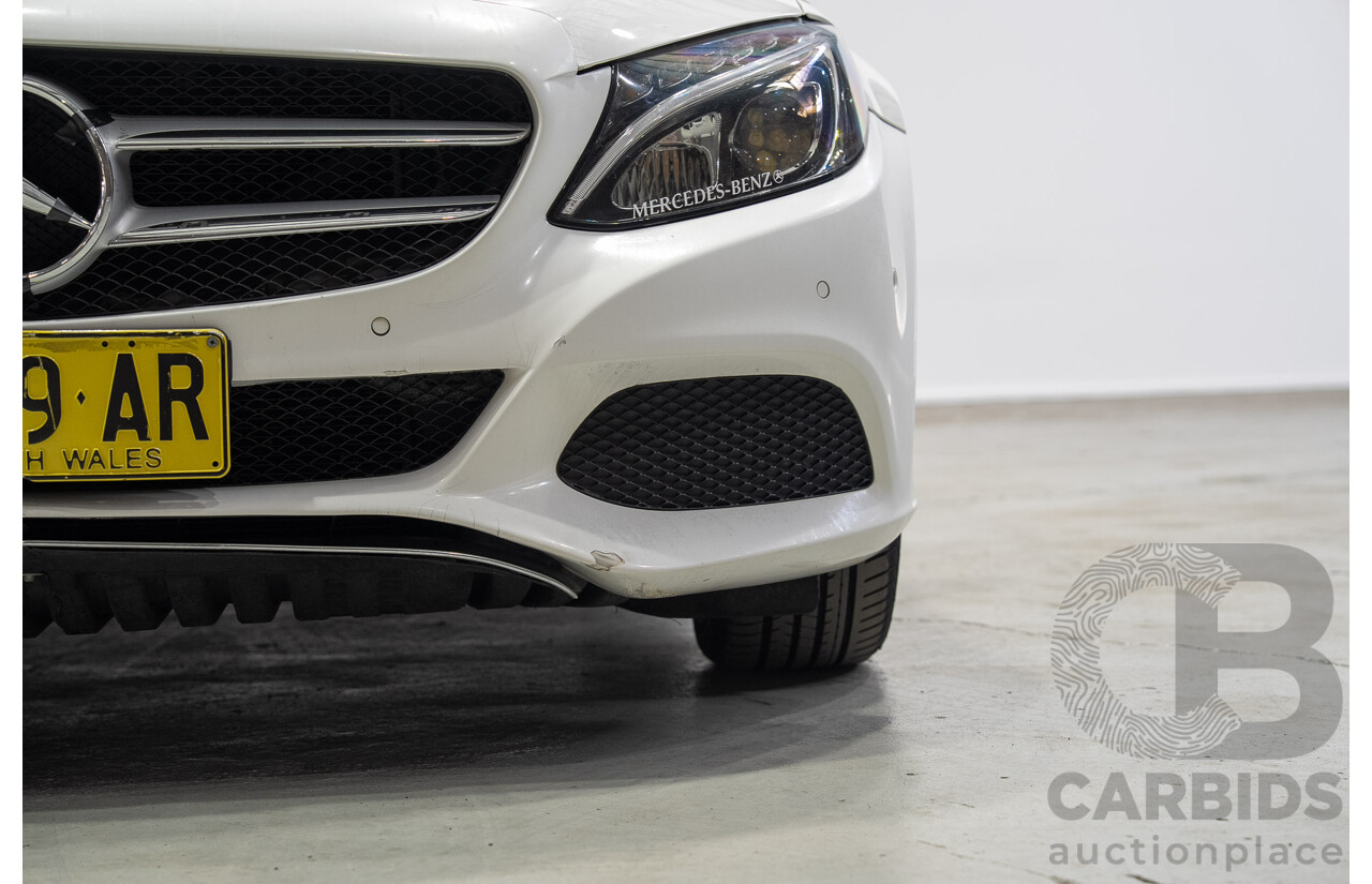 08/2016 Mercedes-Benz C200 (RWD) 205 MY16 4d Sedan White Turbo 2.0L